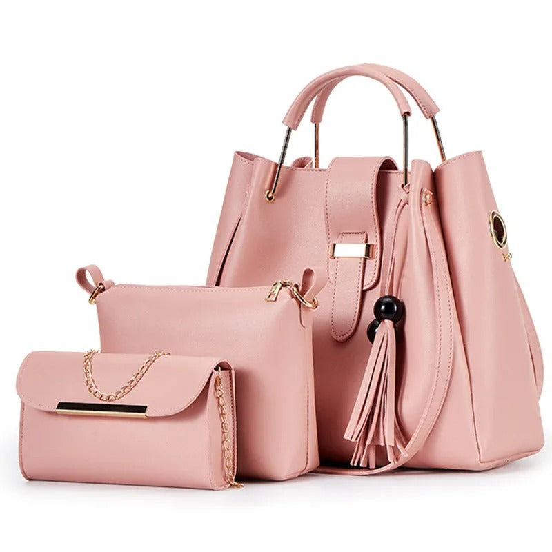 Leather Bags Set for Women (3pcs)
