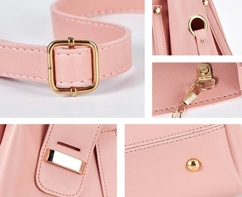Leather Bags Set for Women (3pcs)