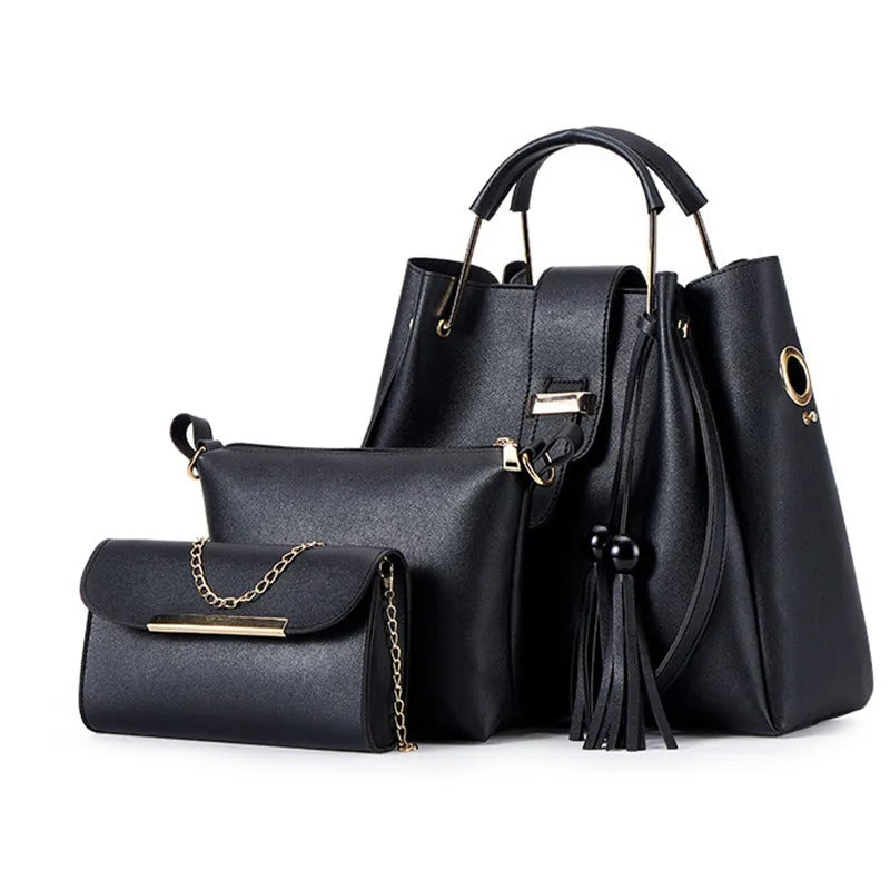 Leather Bags Set for Women (3pcs)