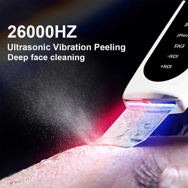 hovel Skin Blackhead Ultrasonic Beauty Microcurrent Color Light